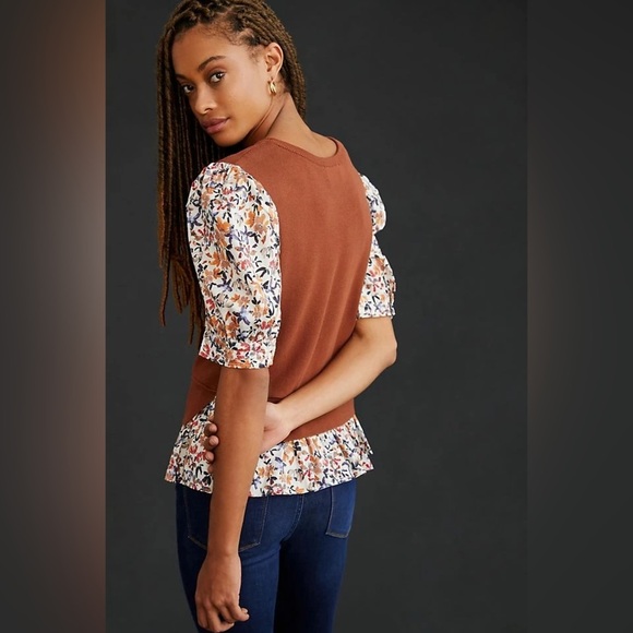 Budget By Anthropologie Puff-
Sleeve 3/4 Sweater - Picture 2 of 7